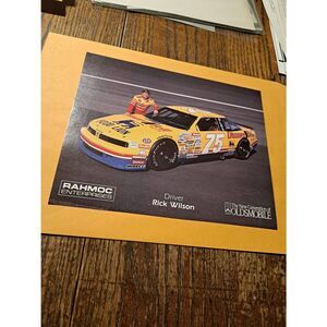 Vintage Rick Wilson #75 Dinner Bell Food Lion NASCAR Promo 8x10 Photo